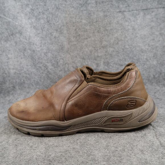 Skechers Shoes Mens 10.5 Casual Slip On Sneakers Loafer Comfort Leather Walking main image 9